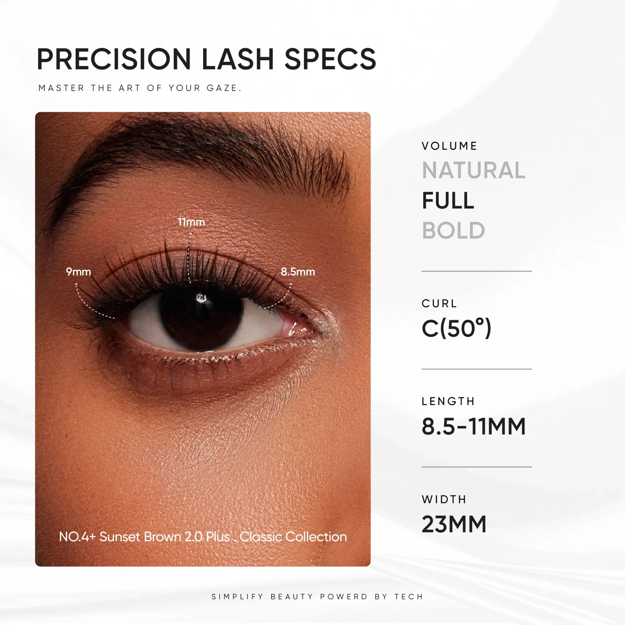 NO.4+ Sunset Brown 2.0 Plus – Sunset Glow Lashes - Image 5