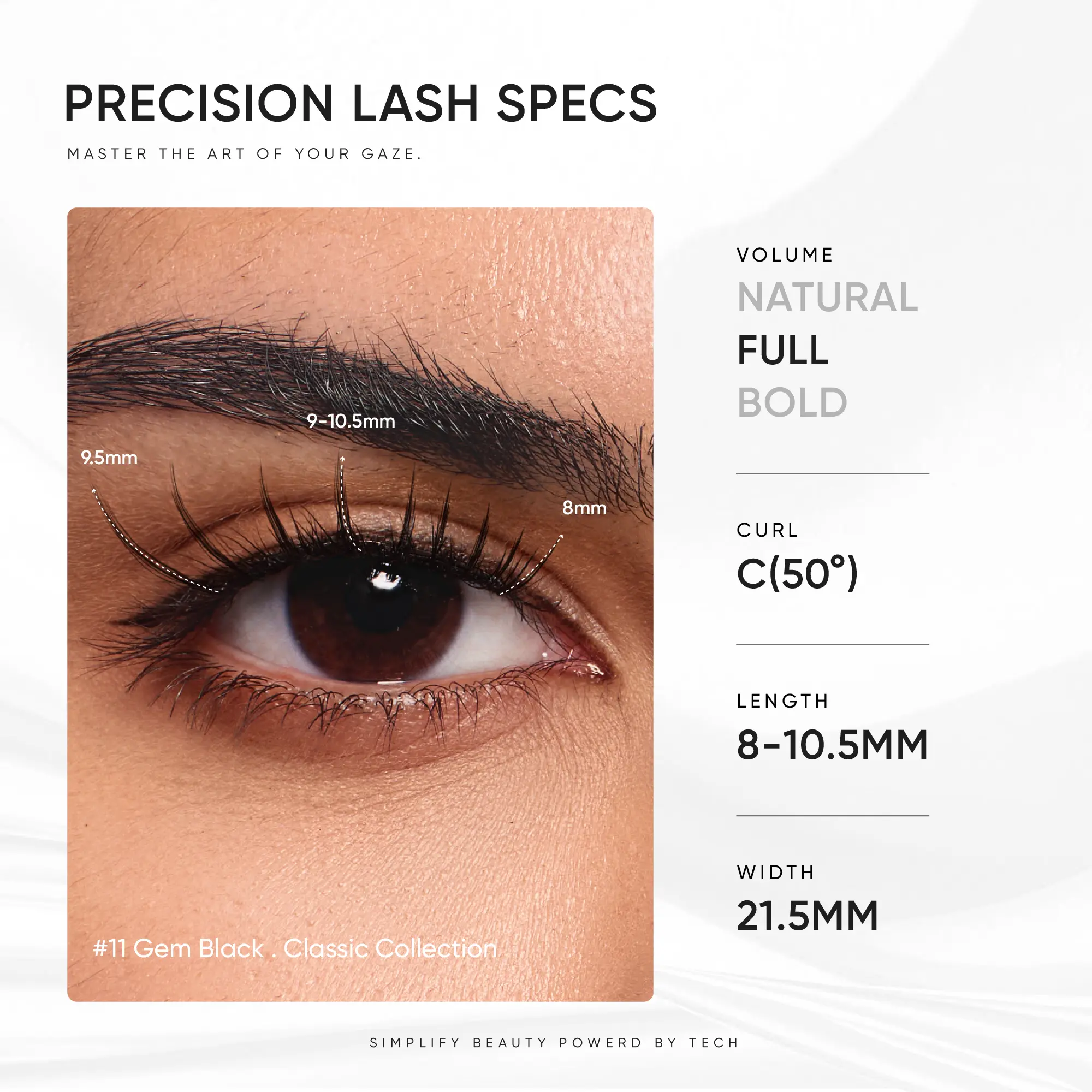 NO.11 Gem Black Soft Magnetic Eyelashes - Image 5