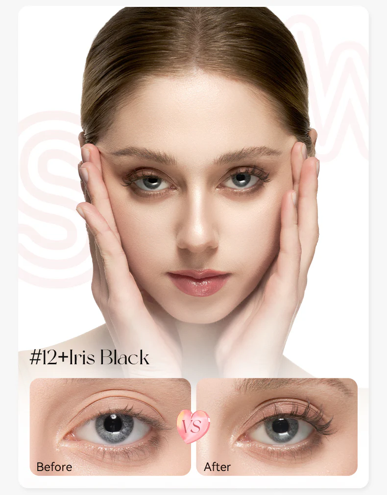 NO.12+ Iris Black Plus Soft Magnetic Eyelashes - Image 3