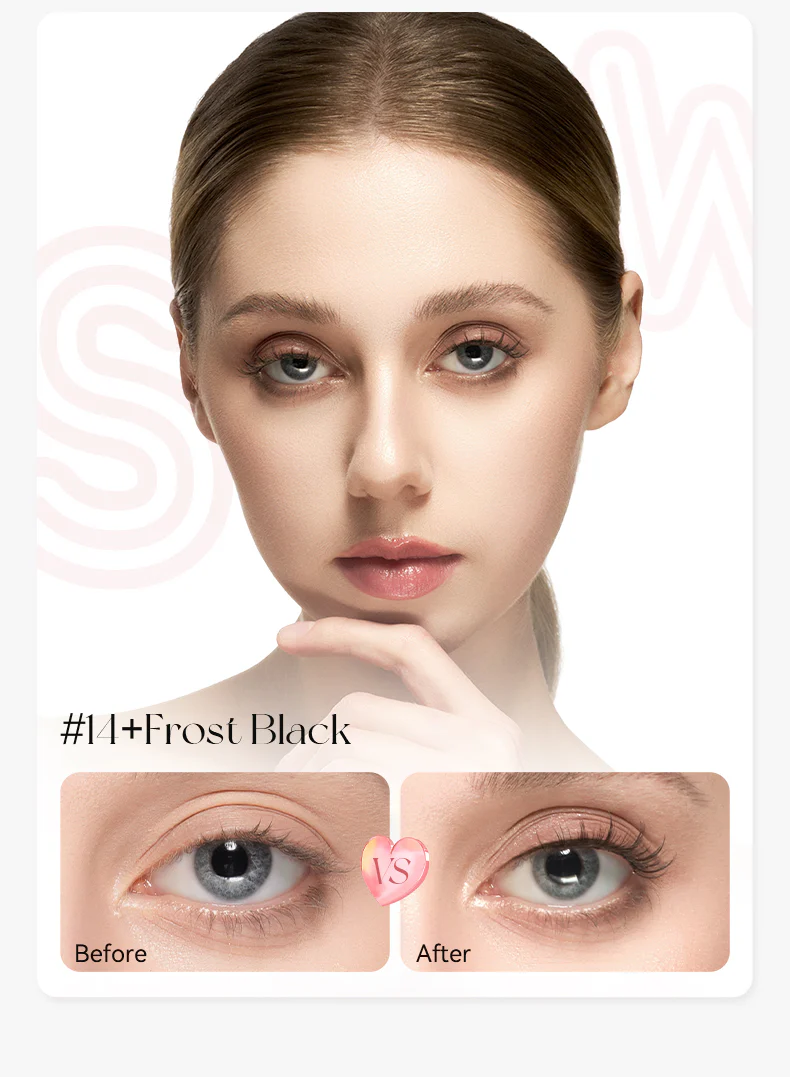 NO.14+ Frost Black Plus Soft Magnetic Eyelashes - Image 3