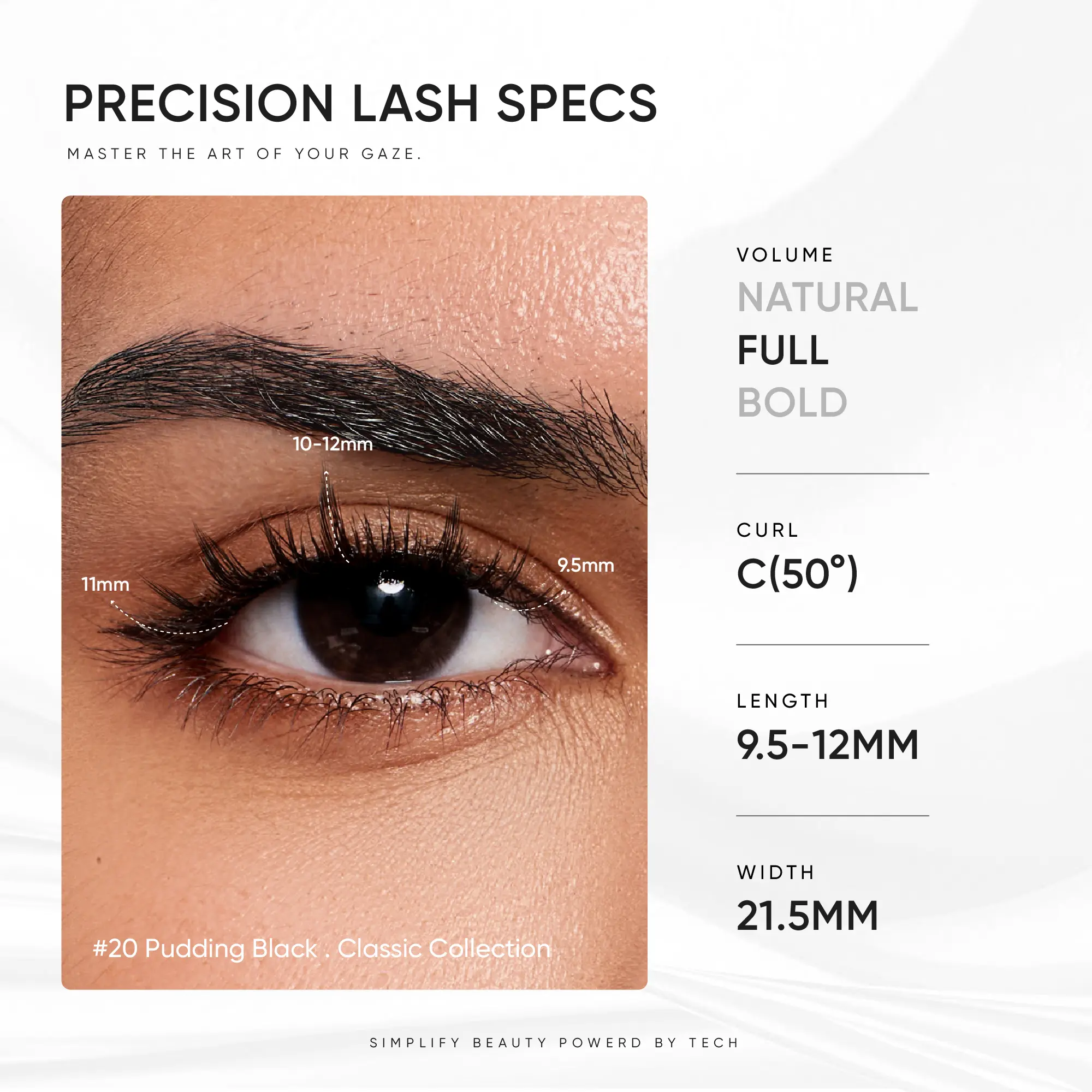 NO.20 Pudding Black Soft Magnetic Eyelashes - Image 4
