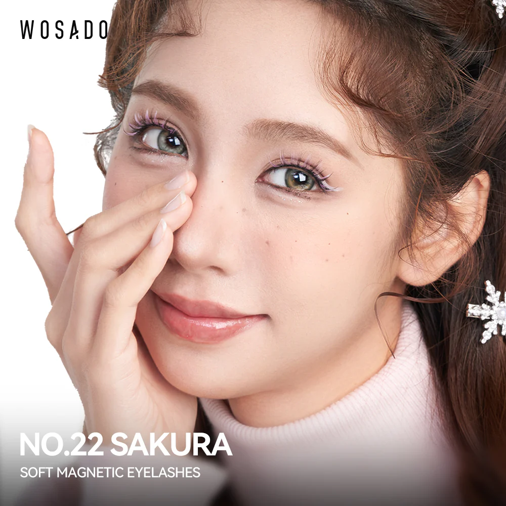NO.22 Sakura Pink Soft Magnetic Eyelashes - Image 3