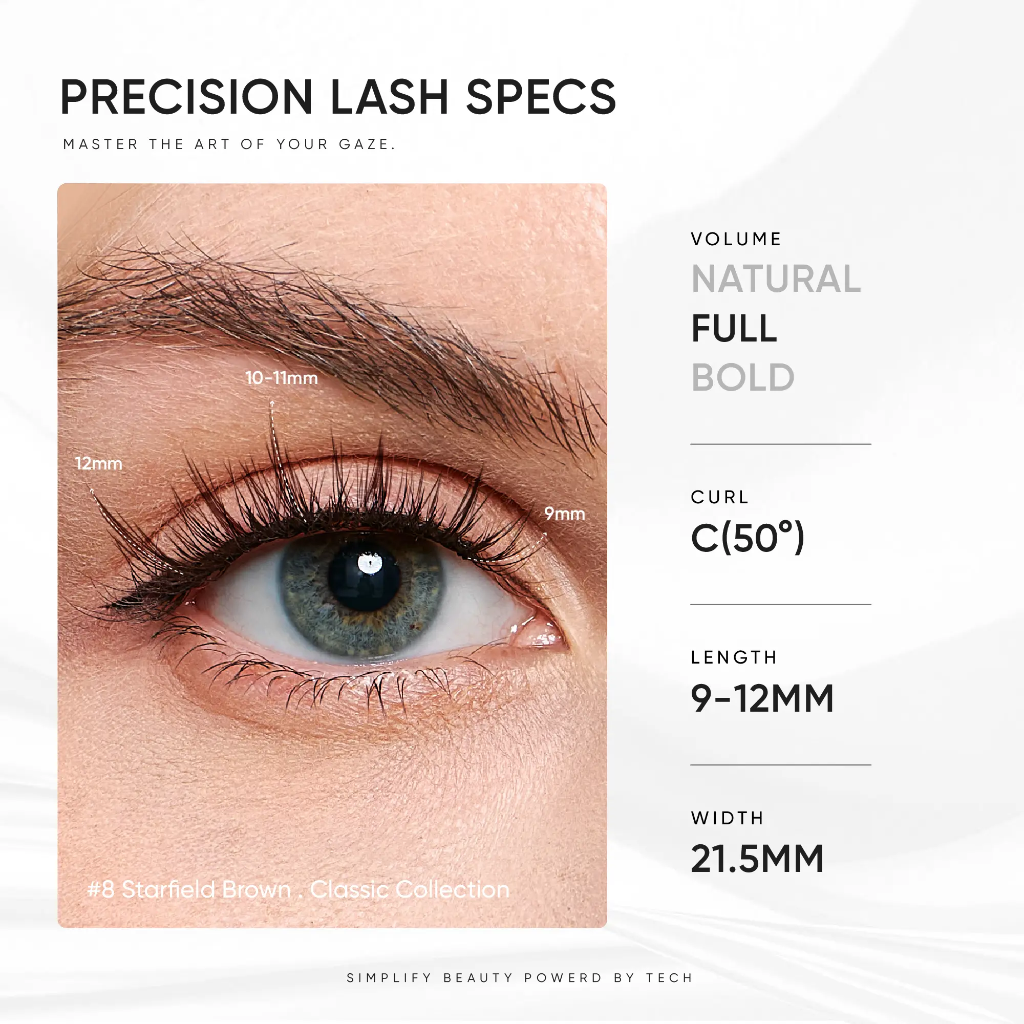 NO.8 Starfield Brown Soft Magnetic Eyelashes - Image 3
